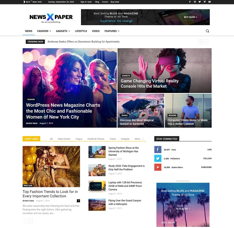 Newspaper WordPress Themes for News Website | BizApprise