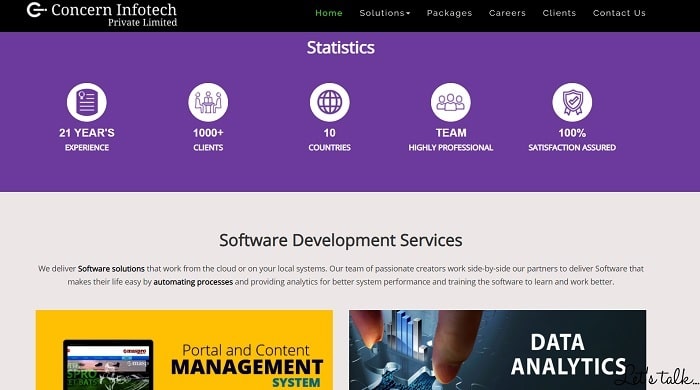 Concern Infotech Private Limited is a leading Web development companies in Chennai