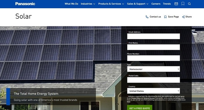 Panasonic as solar panel companies in india | BizApprise