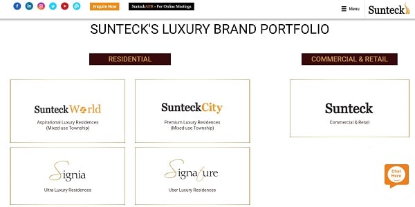 Sunteck Realty - Real Estate Companies in India | BizApprise