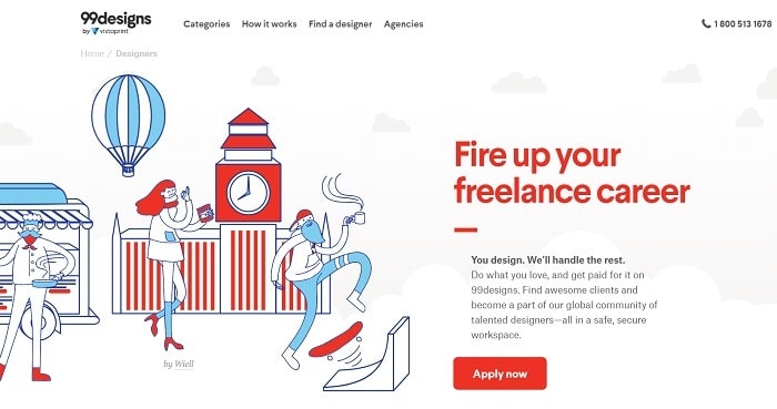 99designs - Best Freelancing Sites in India | BizApprise