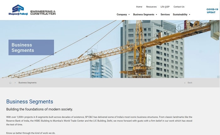 Shapoorji - Civil engineering companies in India