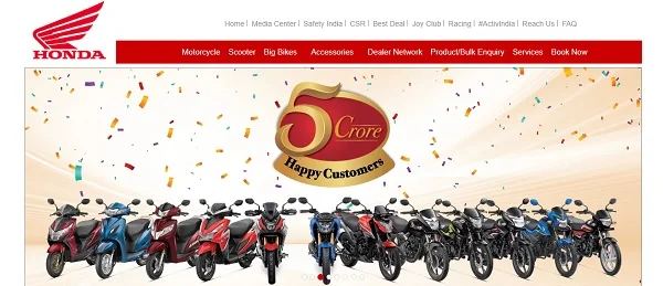 Bike Companies in India: Honda Two Wheeler