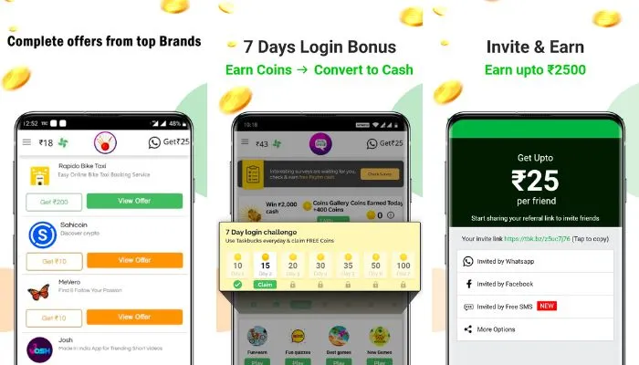 TaskBucks is a great app where you can earn ₹500 daily Paytm cash by watching videos