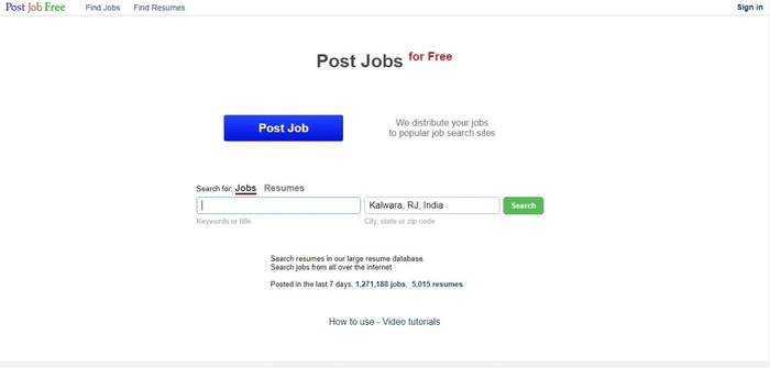 PostJobFree - Free Job Posting Sites