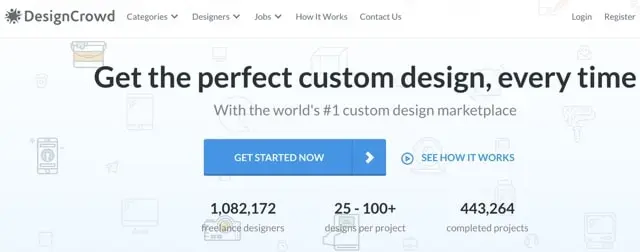 DesignCrowd Freelance Website