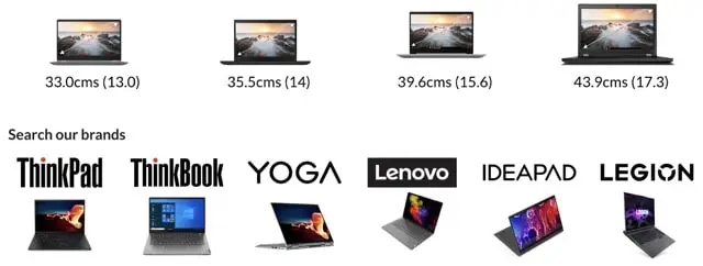 Lenovo Laptops are best known for their Lenovo Yoga, Ideapad, and Lenovo ThinkPad lines
