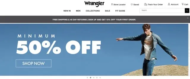 Wrangler offers a variety of designs, patterns, and designs for men's shirts.
