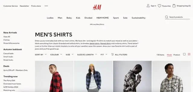 H&M is one of the most well-known brands providing clothing options to today's youth