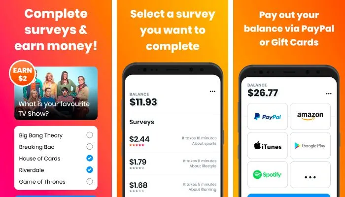 Poll Pay Survey App